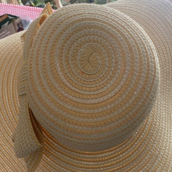 Danielle Meucci womens OS Made in Italy paper blend hat bow